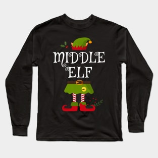 Middle Elf Shirt , Family Matching Group Christmas Shirt, Matching T Shirt for Family, Family Reunion Shirts Long Sleeve T-Shirt